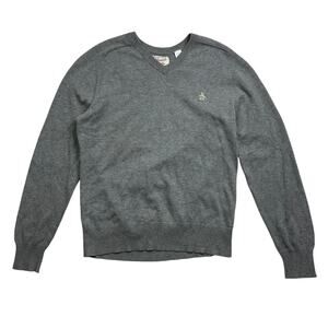 Original Penguin Gray Men's V-neck Sweater